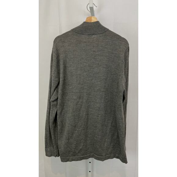 HORNY TOAD & Co  Size XL Rasmus Merino Wool 1/4 Zip Pullover Sweater Gray - Picture 2 of 8
